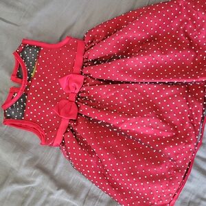 Penelope Mack Pink Polka Dot Kids Formal Dress